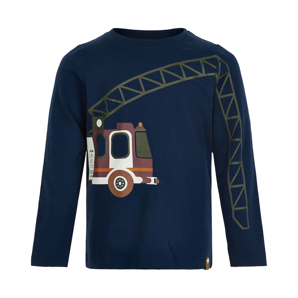 Long sleeved Organic Cotton Top - Crane, ages from 5-8