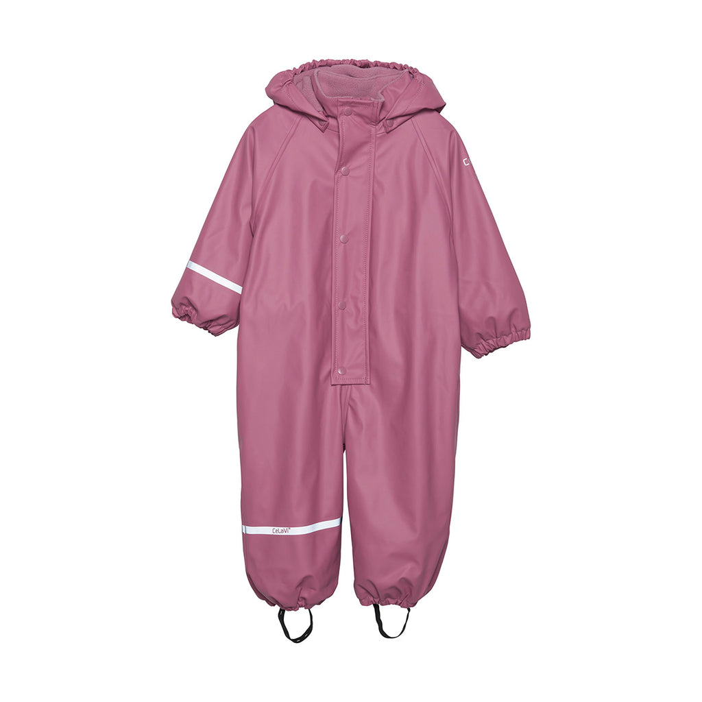 New! Fleece-lined Waterproof Overall, Berry, ages from  1-5