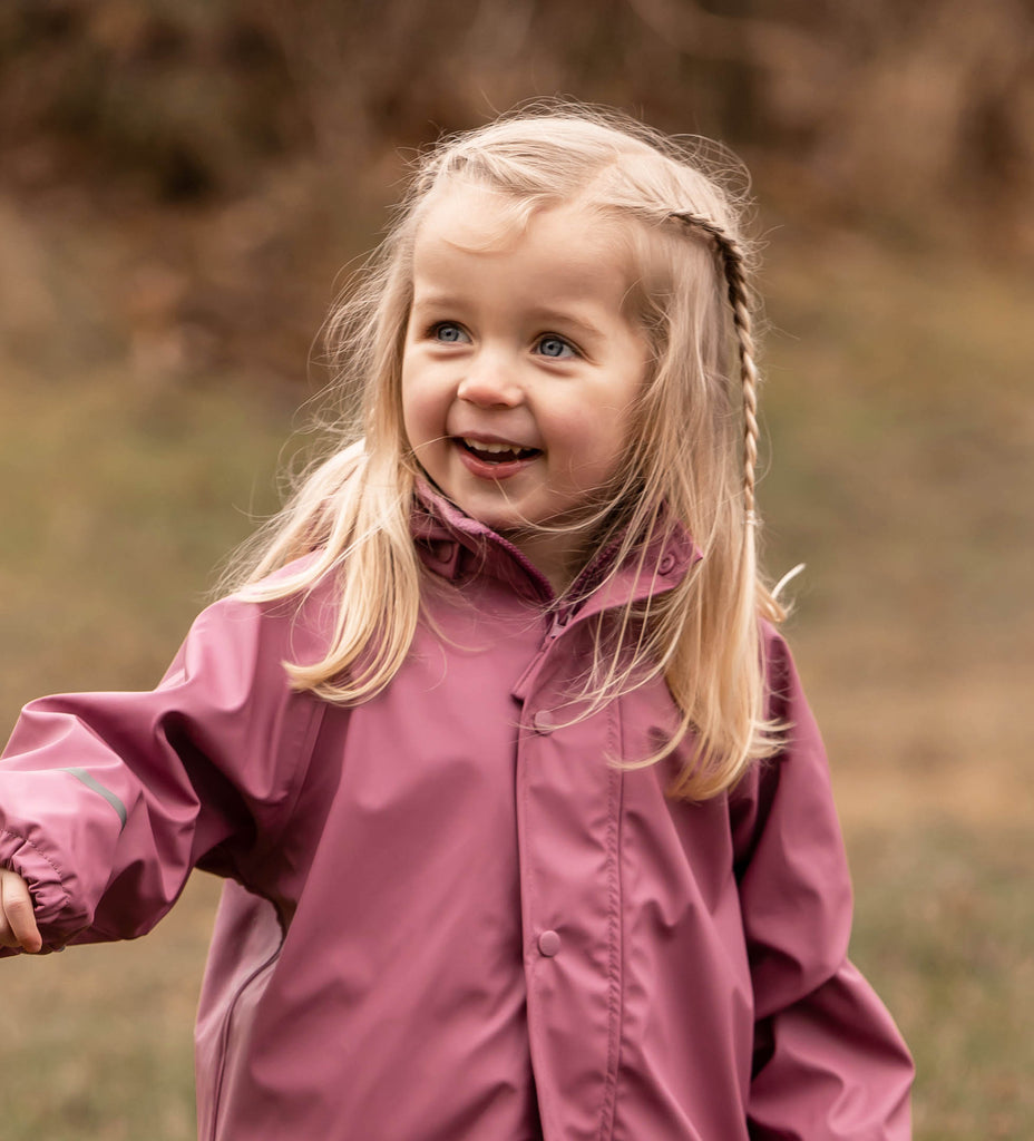 New! Fleece-lined Waterproof Overall, Berry, ages from  1-5