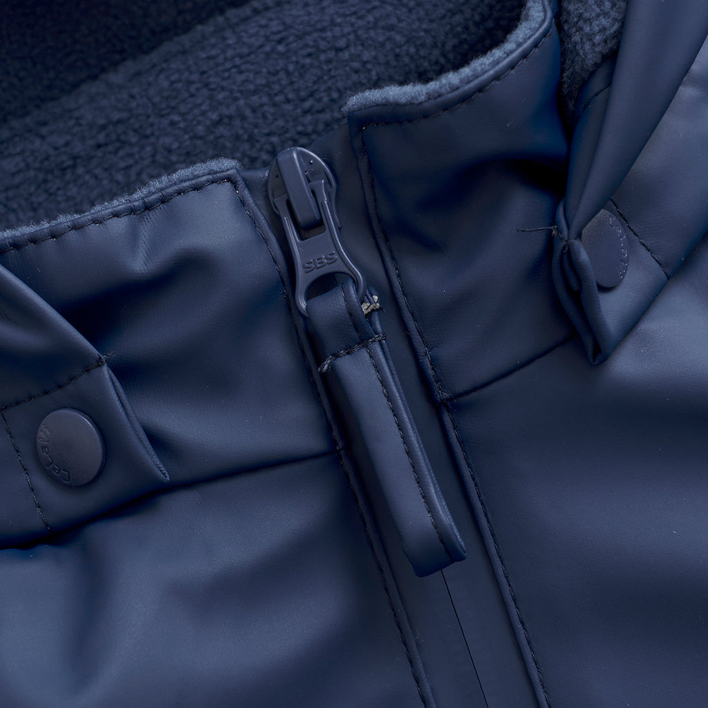 Fleece-lined Trousers & Jacket Waterproof Set, Blue, ages from 5-11 years
