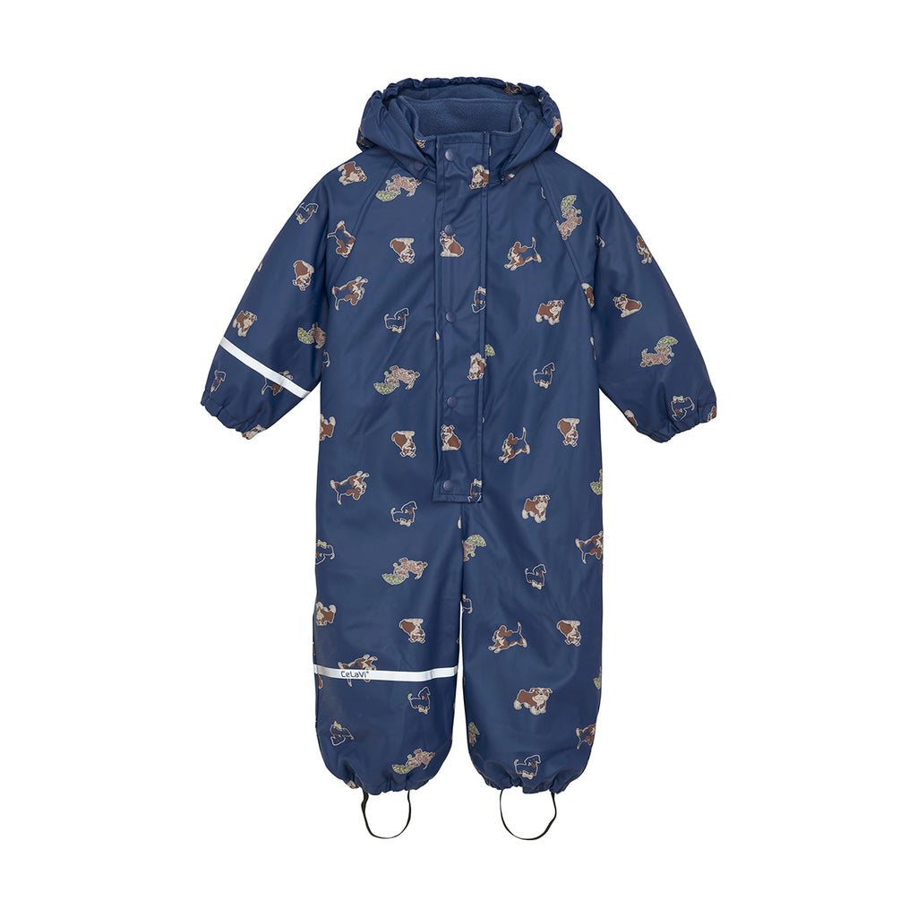 Fleece-lined Waterproof Overall, Doggies, sizes from 6 months to 4 years