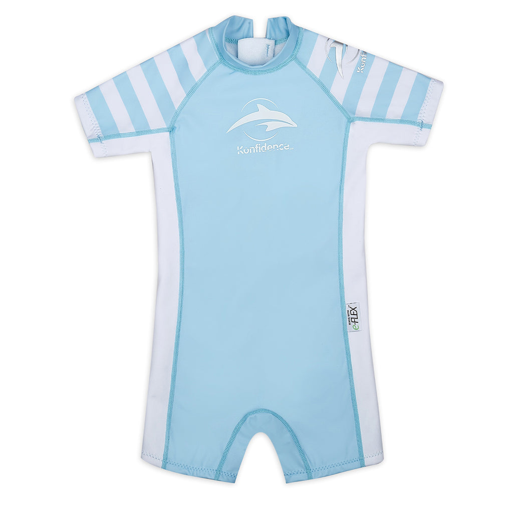 Warma Lined Swimsuit - Blue Stripe, ages from 2 to 7 years