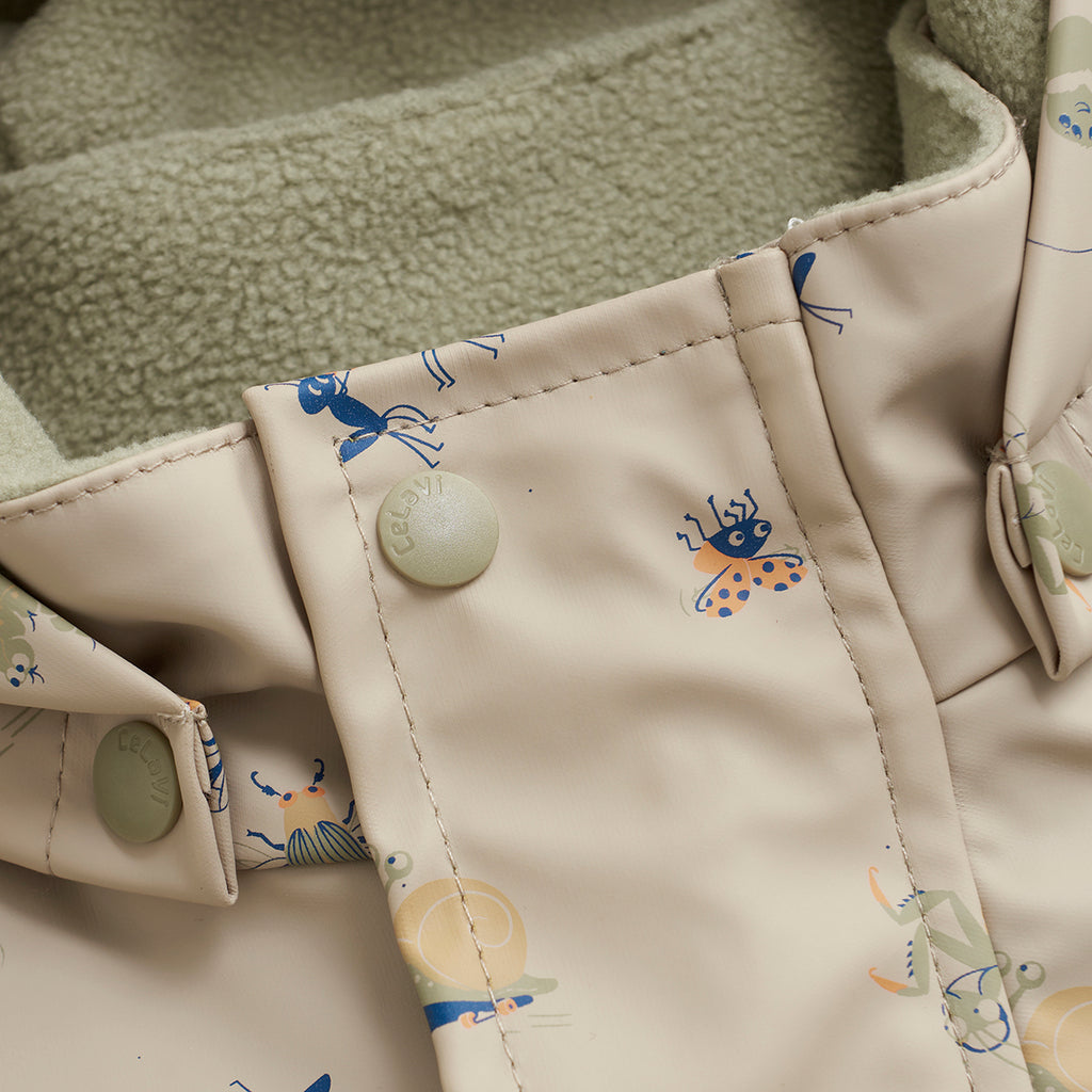 Fleece-lined Waterproof Overall, Busy Bugs, sizes from 1 to 3 years