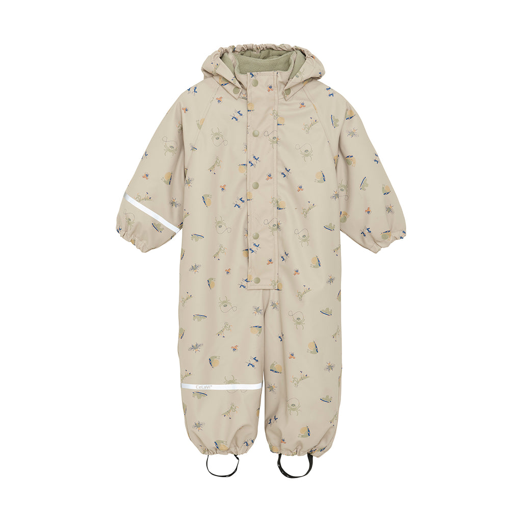 Fleece-lined Waterproof Overall, Busy Bugs, sizes from 1 to 3 years