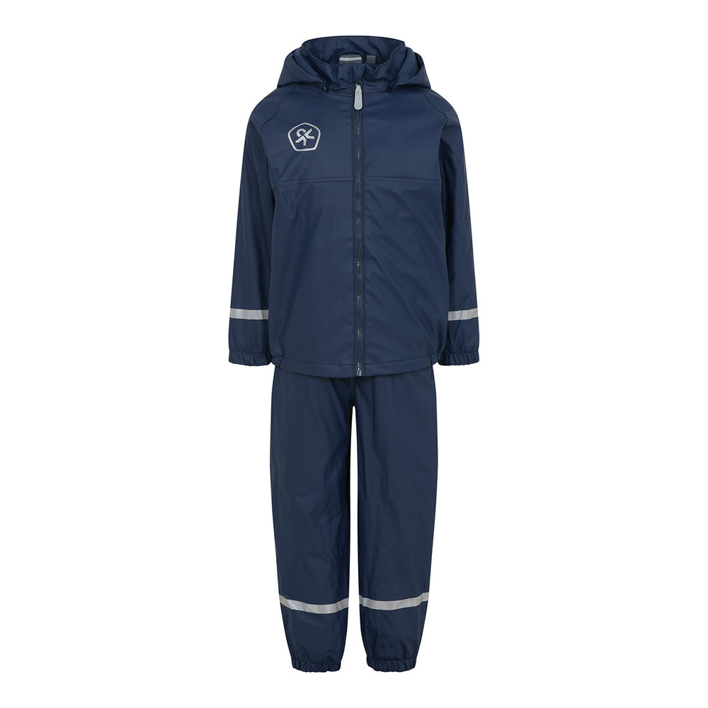 New! Fleece-lined Waterproof Dungarees & Jacket Set, Navy, sizes from ages 3-7 years