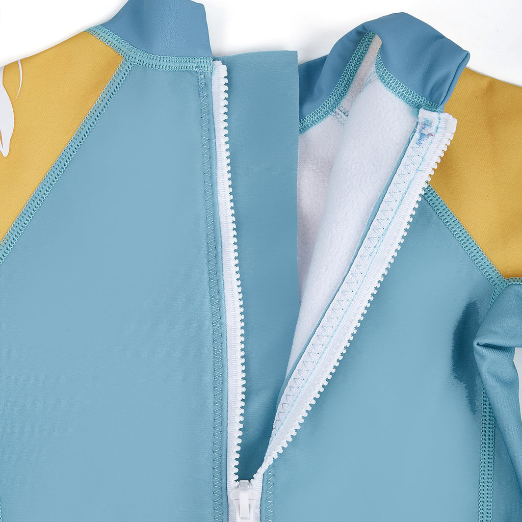 Warma Lined Swimsuit - Blue/Yellow, ages from 2 to 7 years