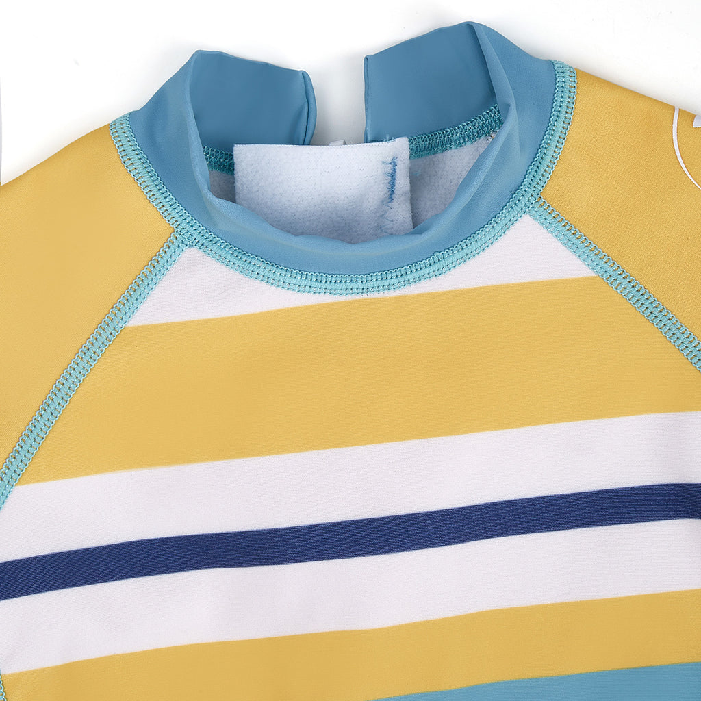 Warma Lined Swimsuit - Blue/Yellow, ages from 2 to 7 years