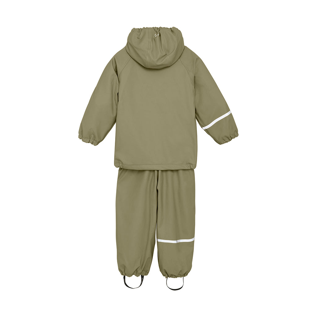 Fleece-lined Trousers & Jacket Waterproof Set, Pistachio, ages from 5-11 years