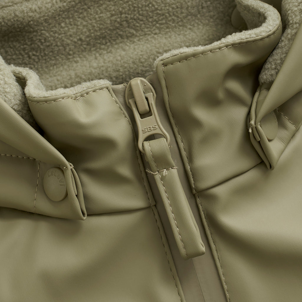 Fleece-lined Trousers & Jacket Waterproof Set, Pistachio, ages from 5-11 years