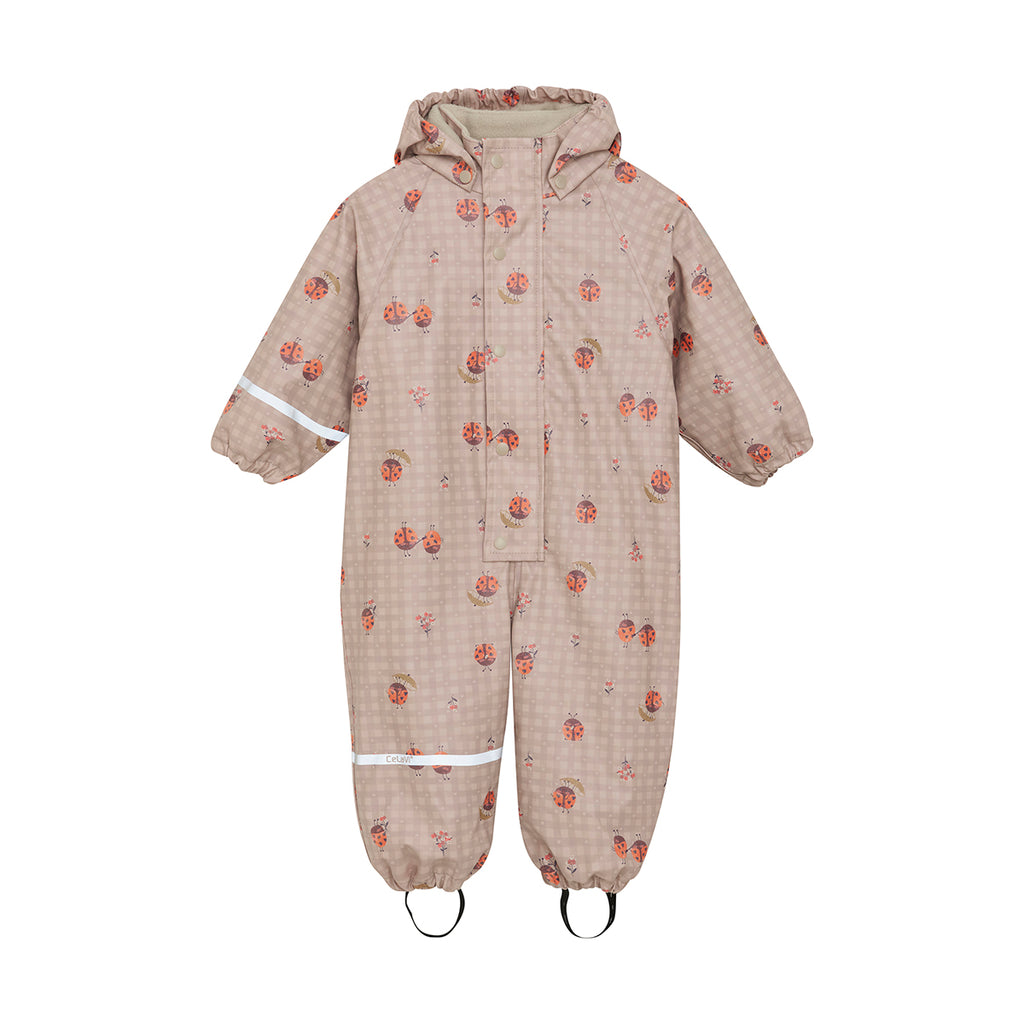 Fleece-lined Waterproof Overall, Ladybirds, ages from 6 months to 4 years
