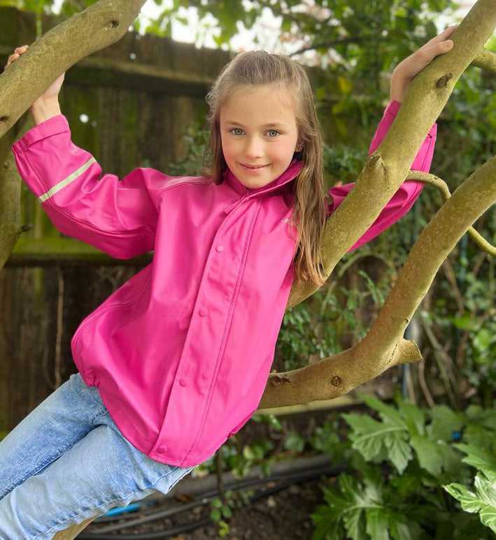 Cerise Waterproof Jacket, ages 1-9