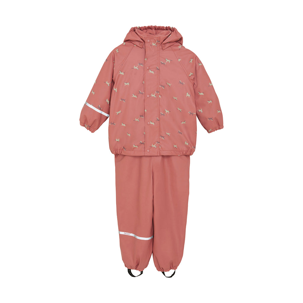 Fleece-lined Waterproof Set, Ponies, ages from 1-7 years