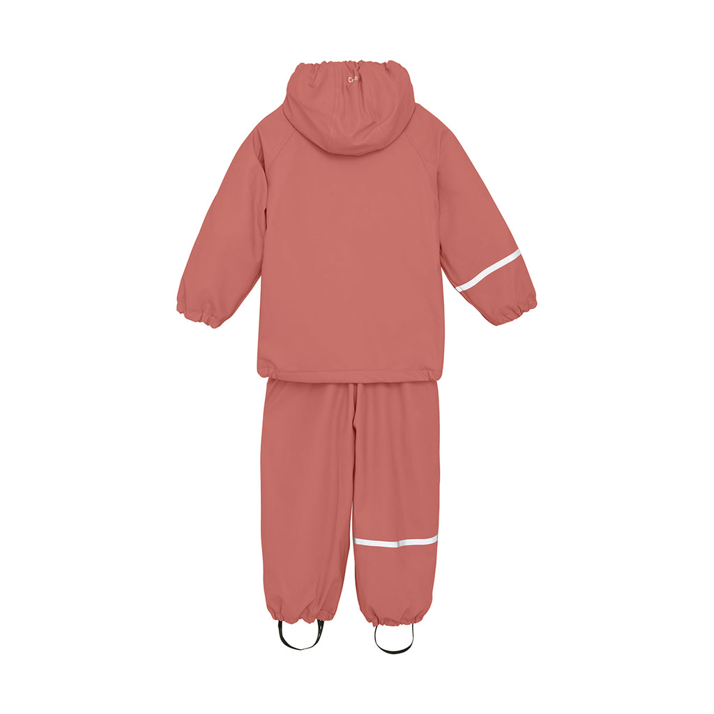 Fleece-lined Trousers & Jacket Waterproof Set, Pink, ages from 5-11 years