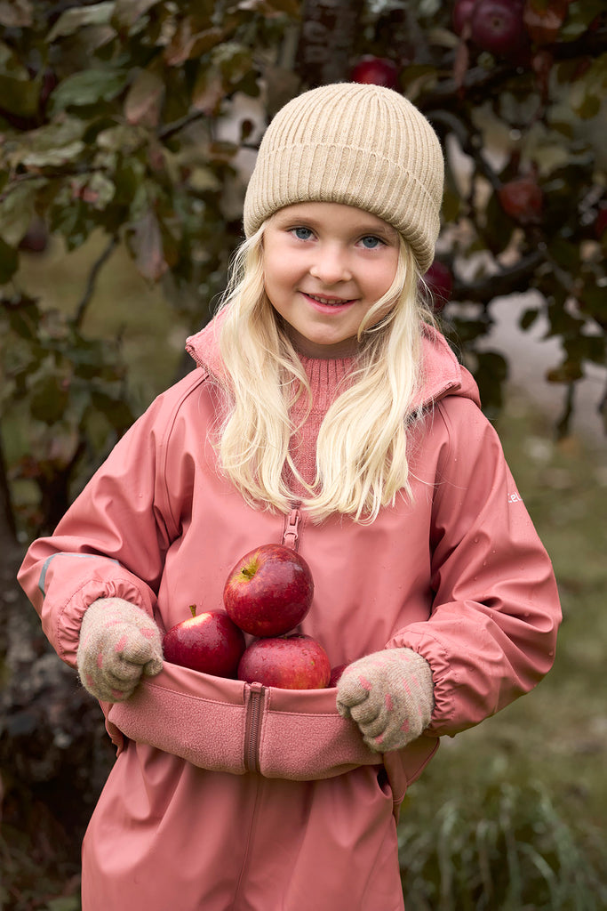 Fleece-lined Trousers & Jacket Waterproof Set, Pink, ages from 5-11 years