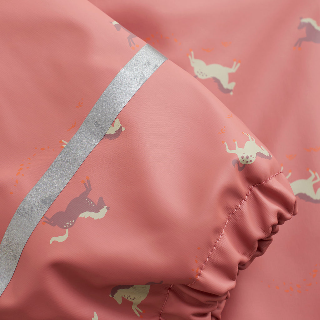 Fleece-lined Waterproof Overall, Pink Ponies, sizes from 1 - 4 years