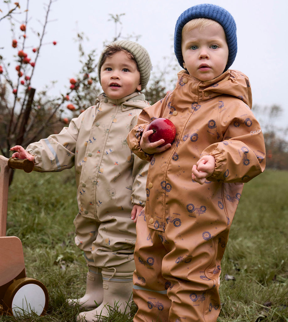 Fleece-lined Waterproof Overall, Tractors, sizes from 1 - 4 years