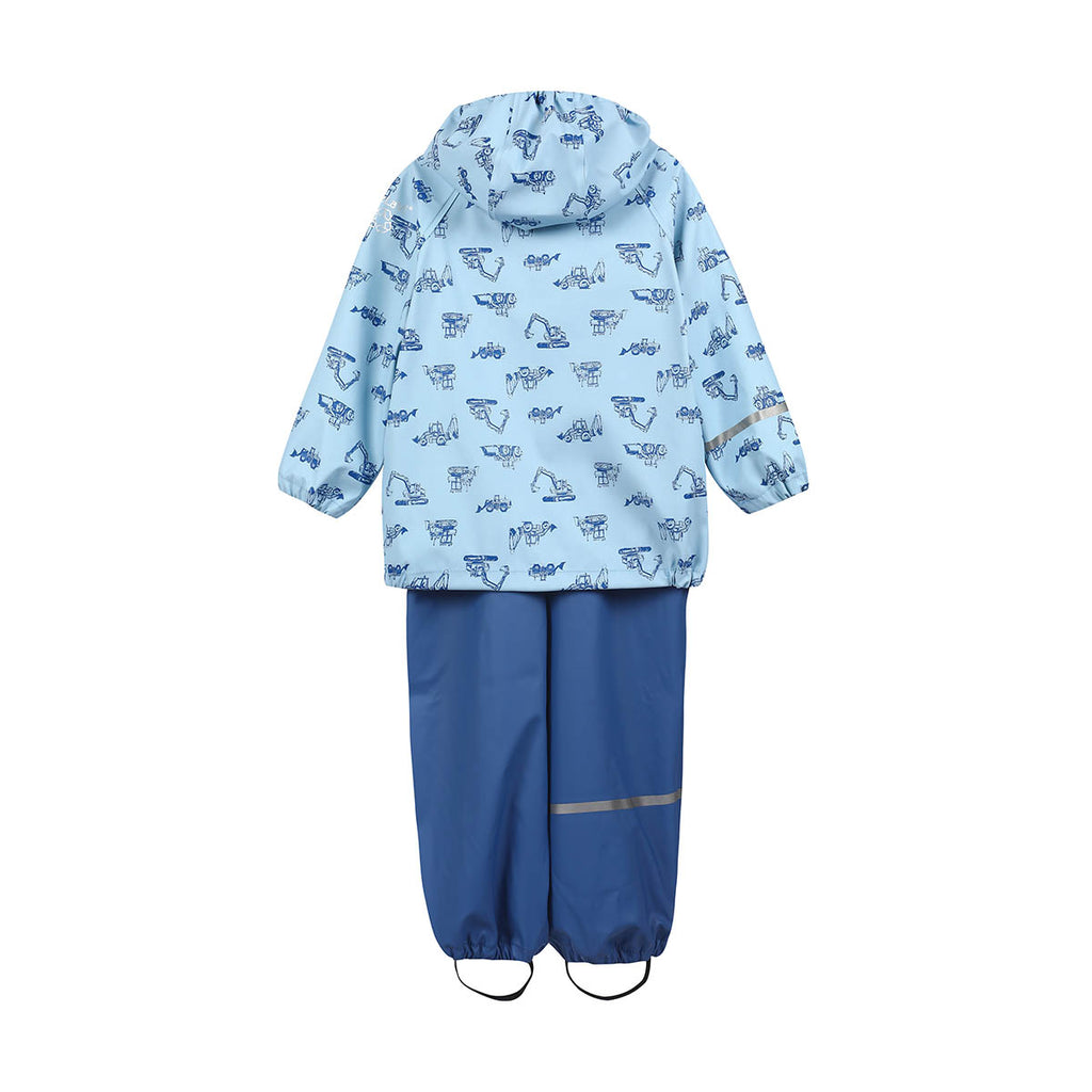 Blue Tractors Trousers & Jacket Waterproof Set, age 6-7
