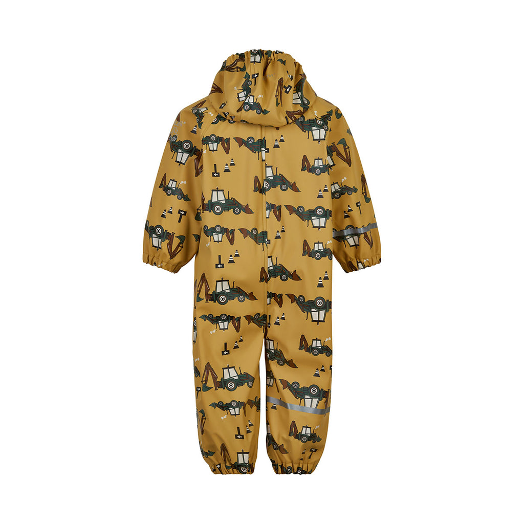 Waterproof Overall, Diggers, ages 2-3 & 3-4 (generous fit)