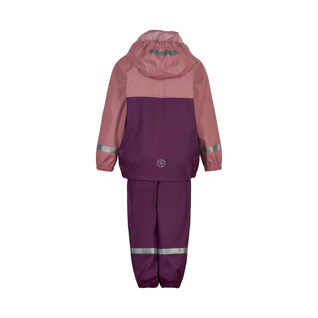 Waterproof Dungarees & Jacket Set, Purple/Pink, age 2-3 (small fit)