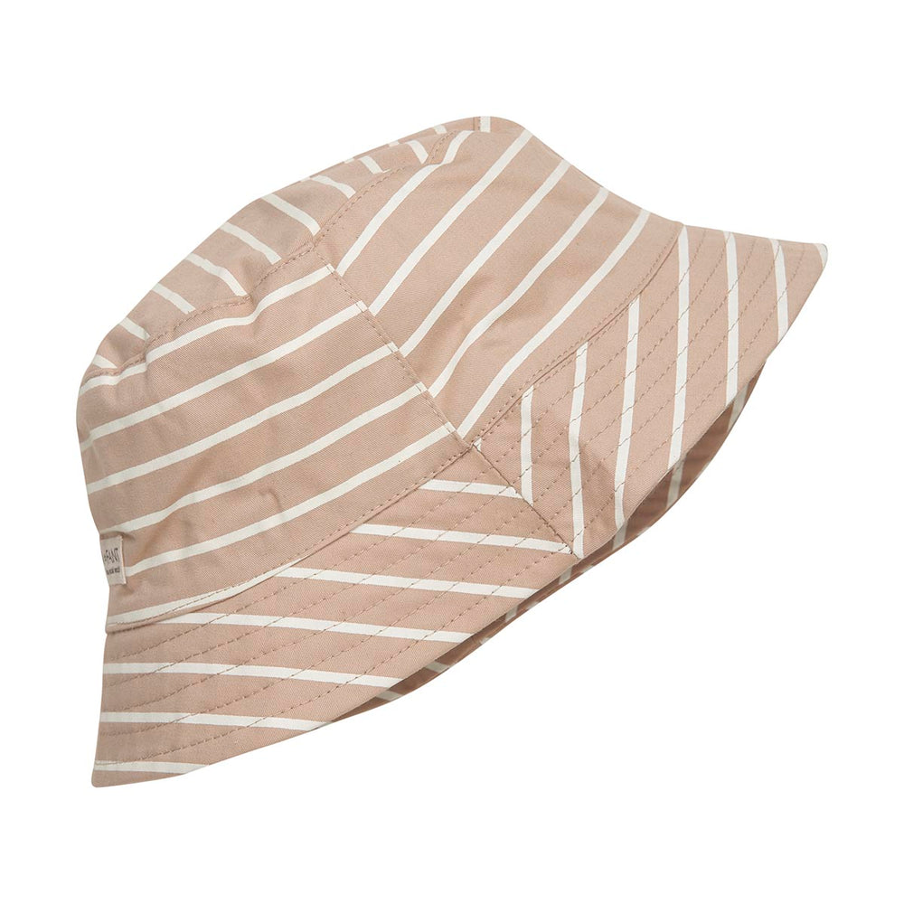 Mocha Stripe Breathable UV Sun Hat, ages from 6 months - 6 years