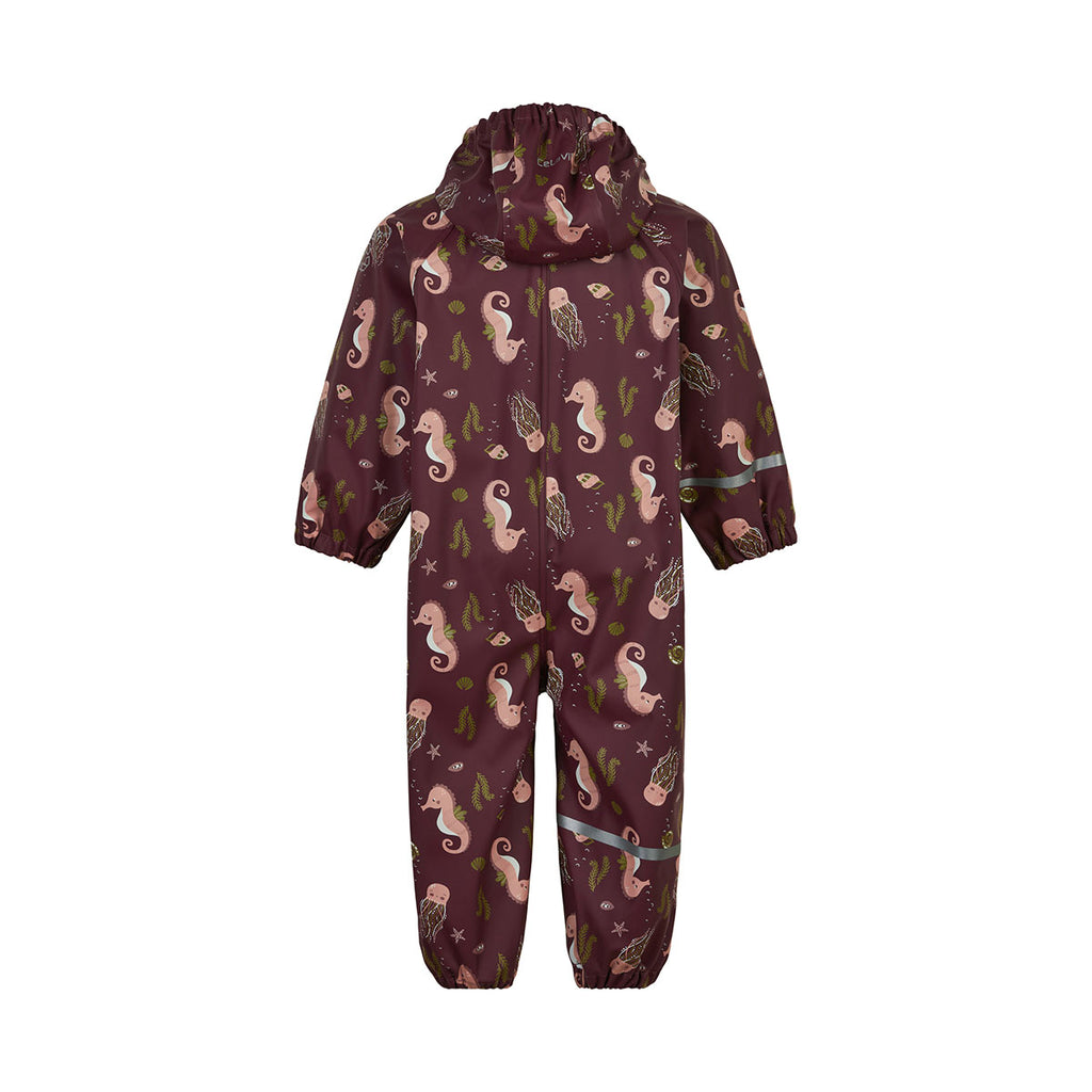 Waterproof Overall, Purple Marine Life, sizes from age 2-5