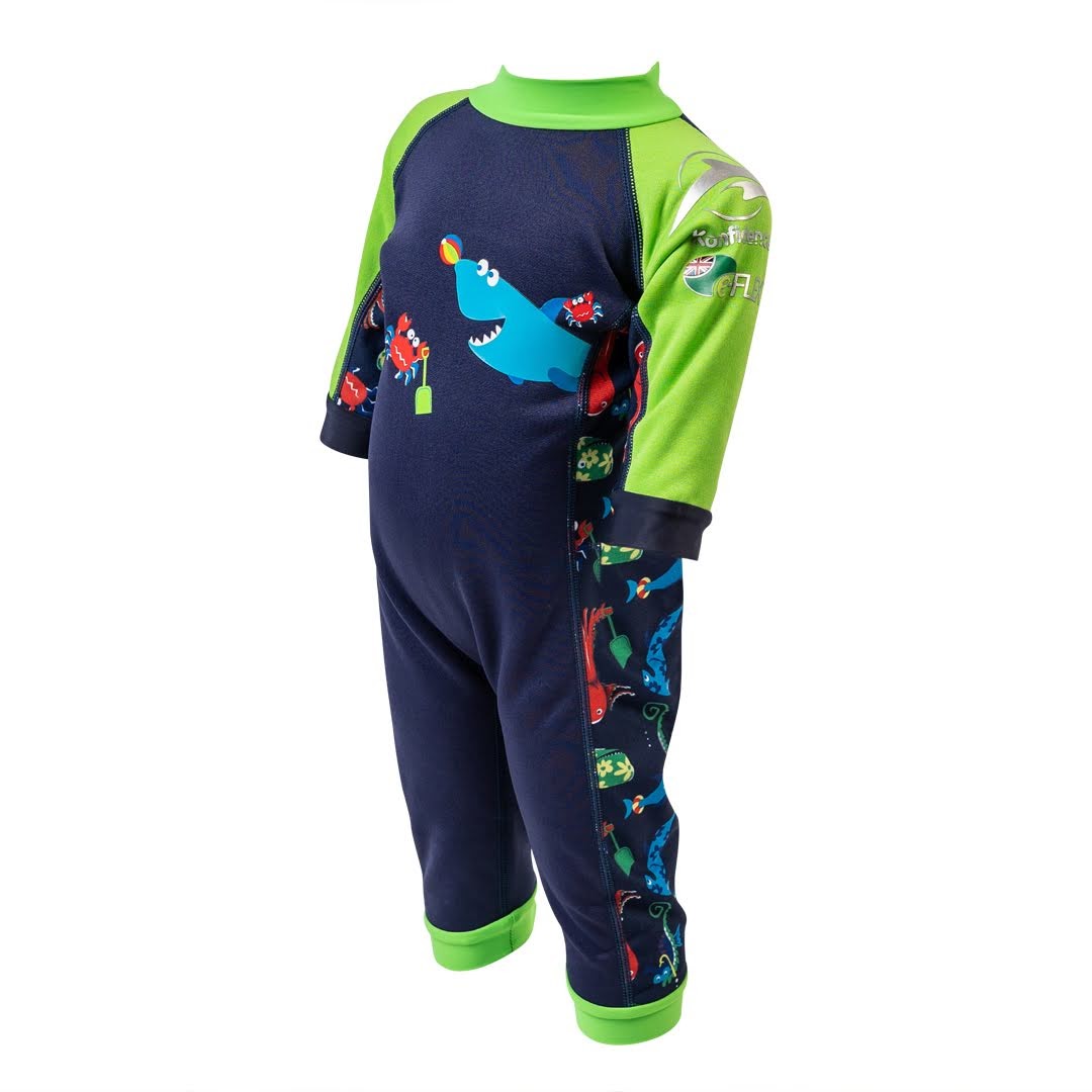 Children's Swimsuit Kids Swimming Wetsuit Lime – PuddleDucks
